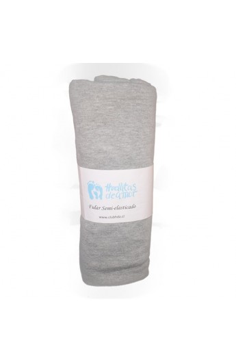Fular Semi - Color Gris
